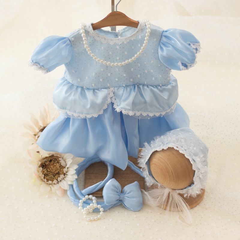 Snow White Princess Dress Set - Baby Girl Newborn Photography Outfit - Image 5